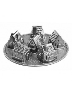 Molde poblado navideño Nordic Ware 2
