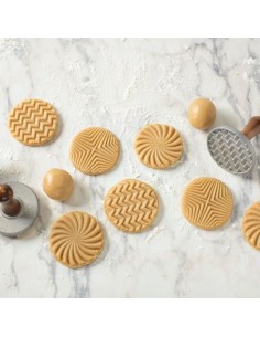Sellos para galletas Geo Cookie Stamps Nordic Ware