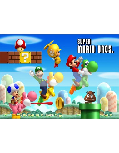 Papel de azúcar Super Mario