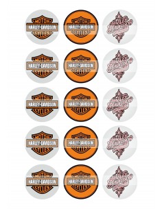 Papel de azúcar Harley Davidson para galletas