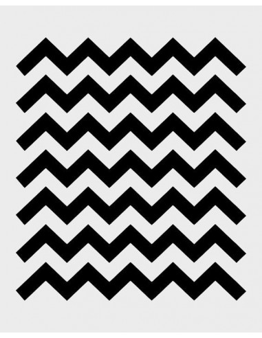 Stencil zig zag