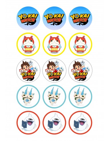 Papel de azúcar Yokai Watch