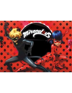 Papel de azúcar tarta Prodigiosa las aventuras de ladybug
