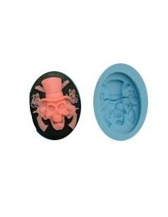 Molde Silicona Calavera Pirata