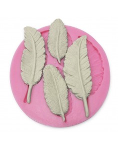 Molde de silicona plumas 2