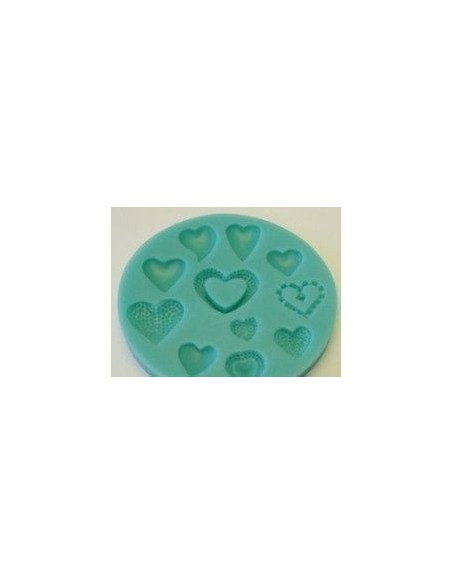 Molde Silicona Corazones
