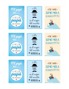Papel azúcarfrases día del padre para galletas