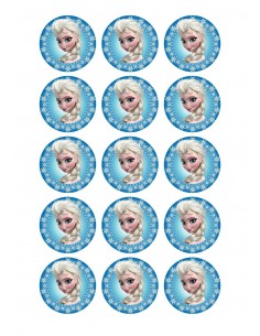 Papel de azúcar Frozen para galletas