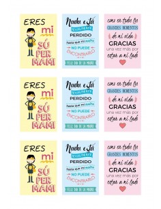 Papel azúcar frases día de la madre para galletas