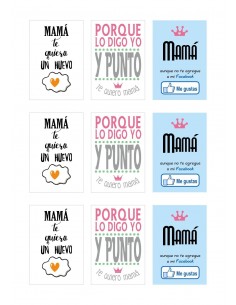 Papel azúcar frases día de la madre para galletas