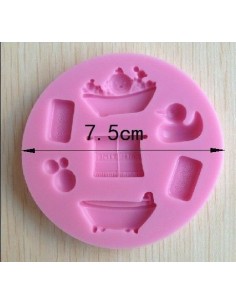 Molde de silicona baño y bebe