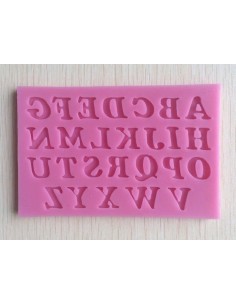 Molde de silicona ABC en mayúsculas