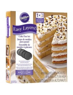 Set 4 moldes layer cake Wilton
