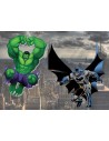 Papel de azúcar super héroes Batman Hulk