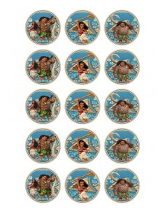 Papel de azúcar Vaiana Moana