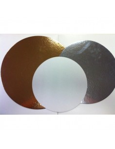 Base de Cartón Color Plata 18 cm