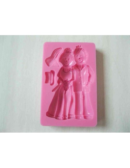 Molde de silicona pareja de novios