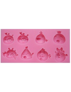 Molde Silicona Angry Birds