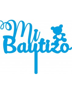 Topper para tarta Mi Bautizo 2