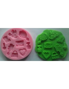 Molde Silicona Minnie y sus cosas
