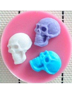 Molde silicona tres calaveras