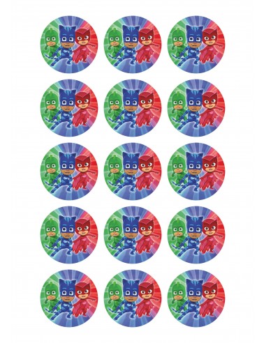 Papel de azúcar galletas pj masks