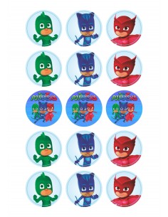 Papel de azúcar galletas pj masks