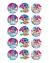 Papel de azúcar galletas Shimmer and Shine