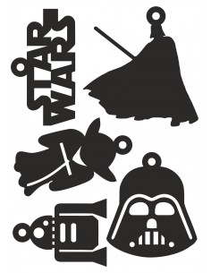 Figurasstar wars para el arbol