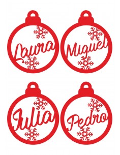 Adornos navideños para el arbol personalizados