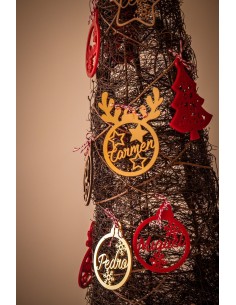 Adornos navideños para el arbol personalizados 2