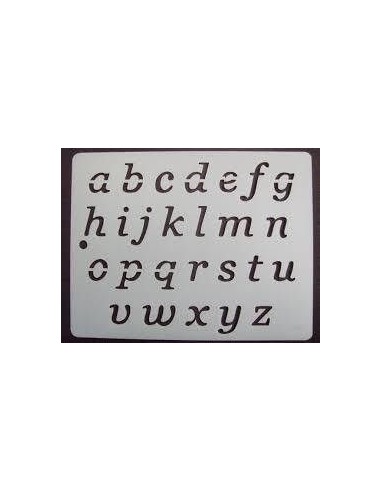 Stencil alfabeto 13x16cm