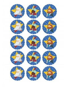 Papel de azúcar galletas Reyes Magos