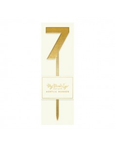 Topper 7 dorado