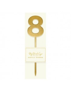 Topper 8 dorado
