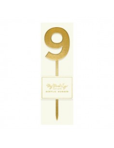 Topper 9 dorado