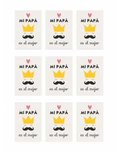 Papel azúcar día del padre mi papá es el mejor