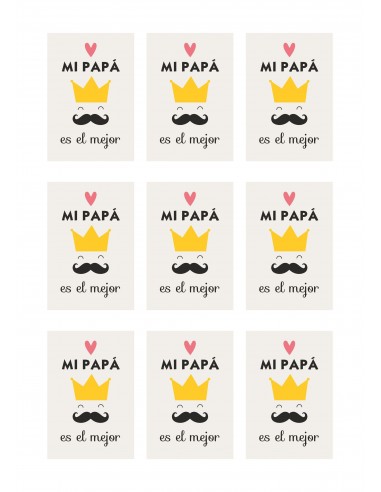 Papel azúcar día del padre mi papá es el mejor