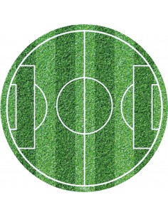 Papel de azúcar campo de fútbol