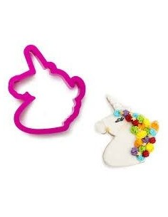 Cortador cabeza unicornio plastico
