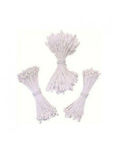 Estambres blancos para flores de azucar