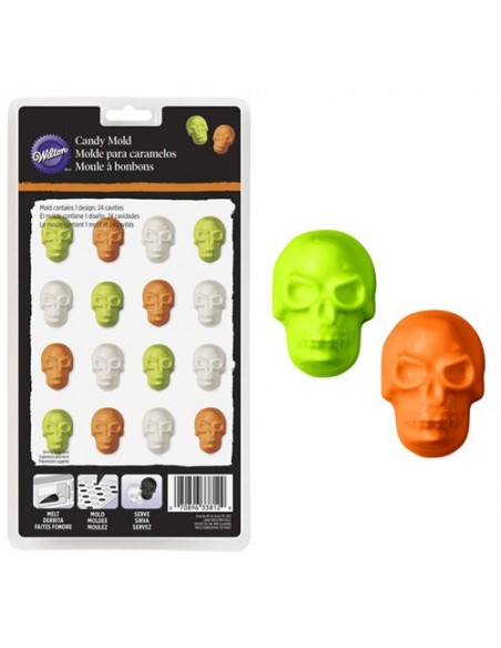 Molde calaveras para chocolate