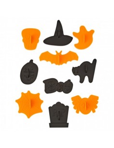 Set 10 cortadores Halloween con marcador