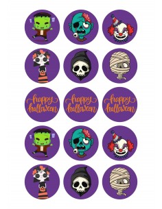 Papel de azúcar Halloween para galletas