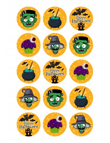 Papel de azúcar Halloween para galletas 