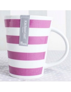 Taza Rayas Fucsia Kitchen Craft