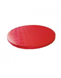 Base Tarta Redonda Roja 25 cm