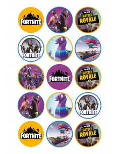 Papel de azúcar Fortnite para galletas