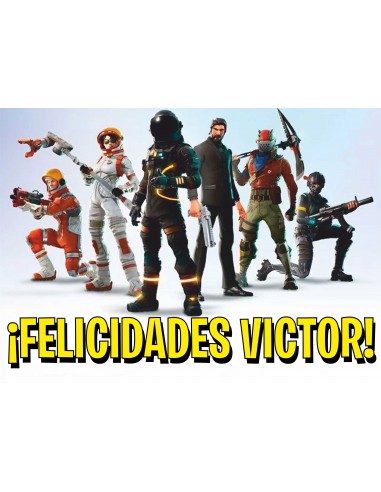 Papel de azúcar Fortnite para galletas