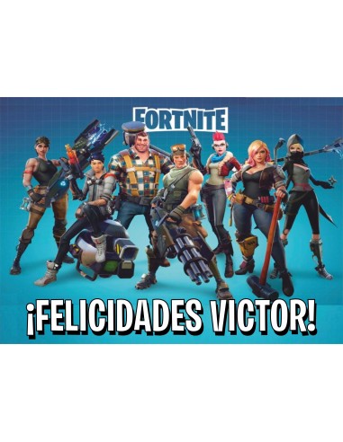 Papel de azúcar Fortnite para galletas